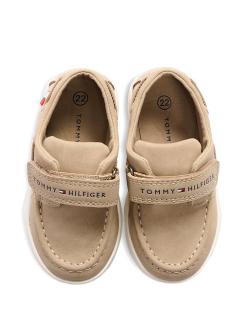 Sneakers bambino Tommy Hilfiger beige basse con velcro TOMMY HILFIGER KIDS | T1B4343400315500